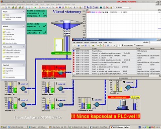 Csongrádi vízmű VISIONX alkalmazás